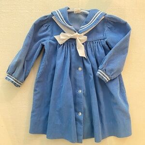 Vintage Corduroy Toddler Dress